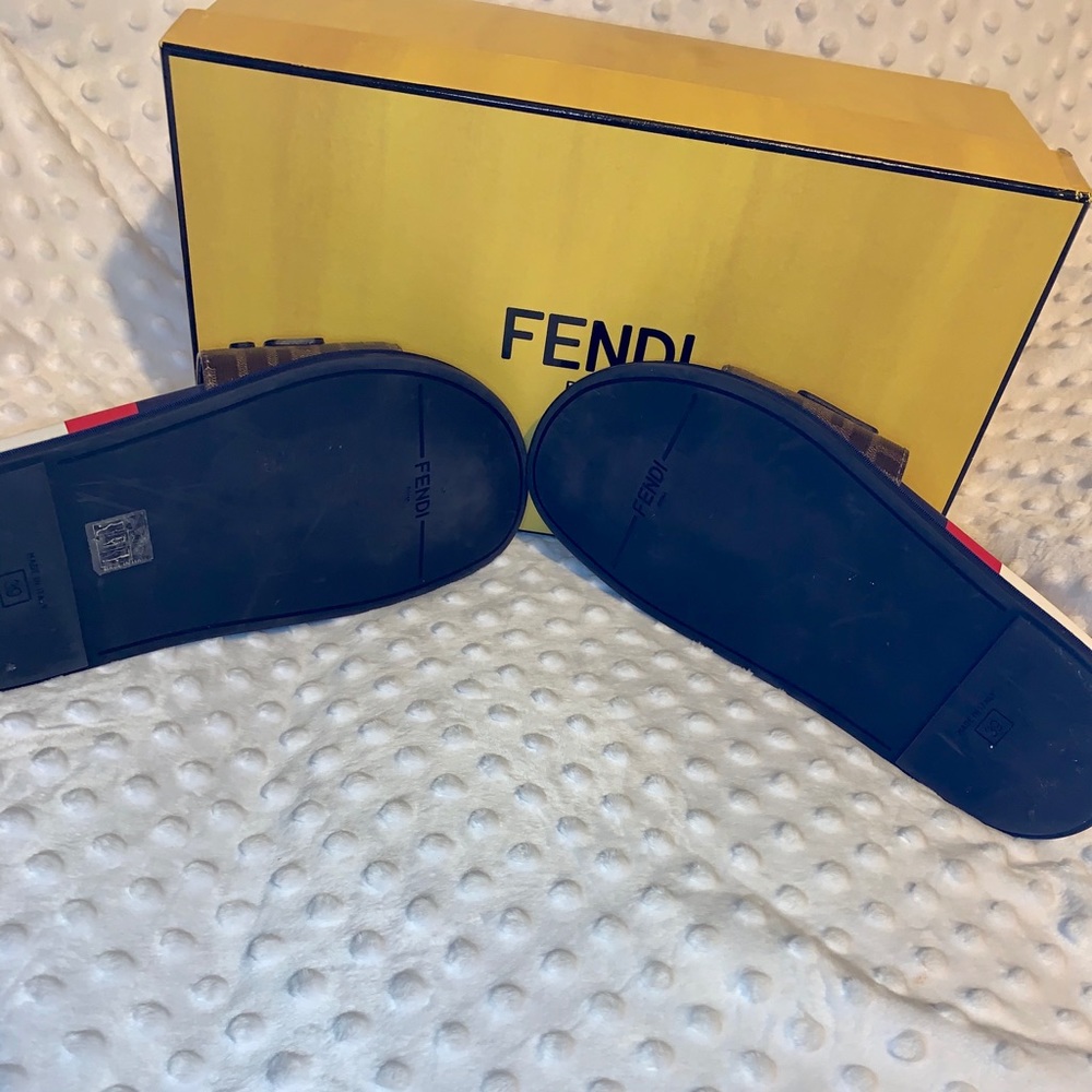 *AUTHENTIC*  FENDI MANIA SLIDES - Picture 2 of 7